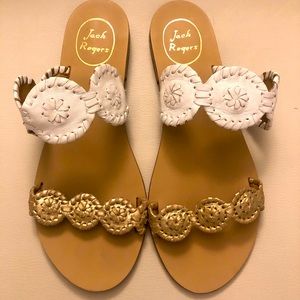 JACK ROGERS NEUTRAL SANDALS